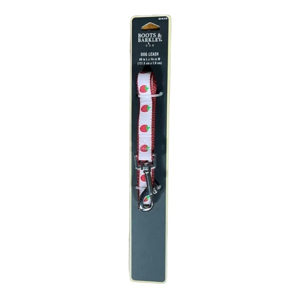 Boots & Barkley Dog Leash with Strawberries NWT
